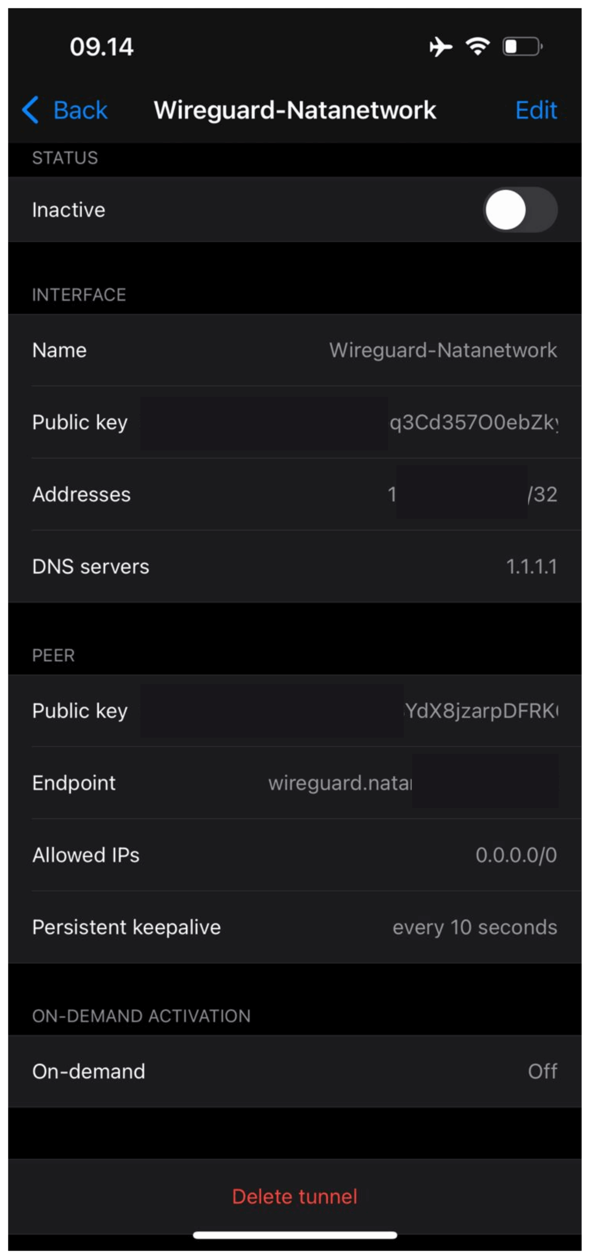 Tutorial Setup VPN Wireguard Natanetwork di Perangkat iOS