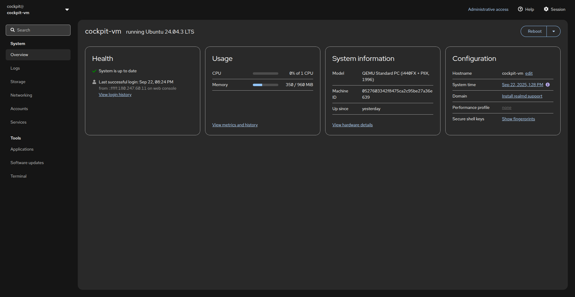 Web Cockpit Tutorial Install Cockpit Untuk Monitoring Server