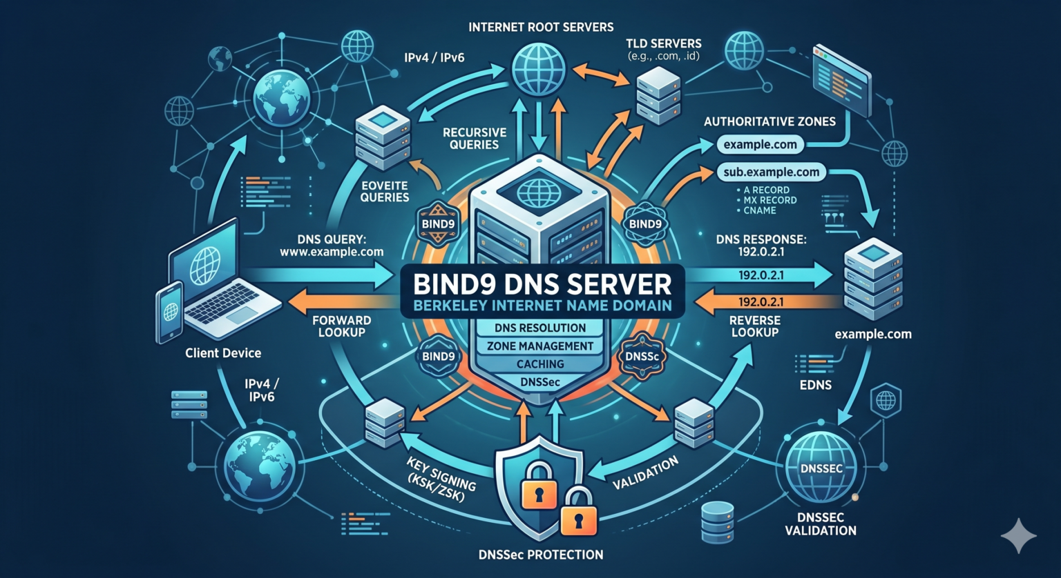 Apa itu Bind9 dan Konfigurasi Bind9 di VPS Mengenal bind9