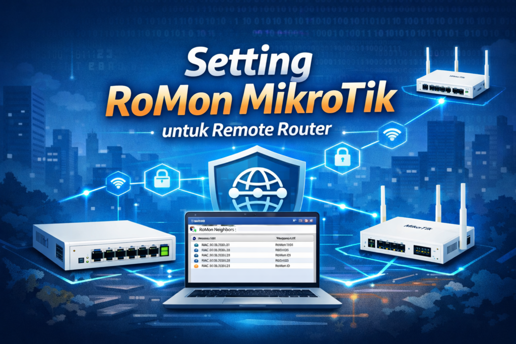 Remote Route Setting RoMon MikroTik untuk Remote Router Mudah